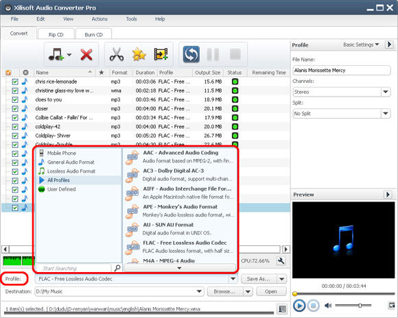 Xilisoft Audio Converter Pro