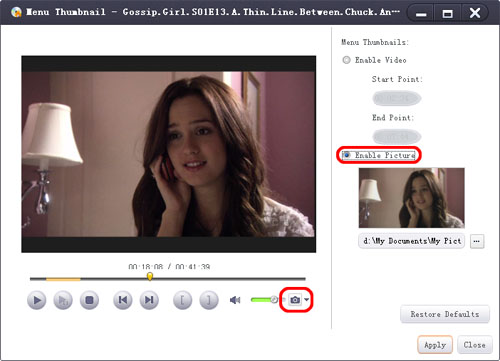 create an image miniature for a title