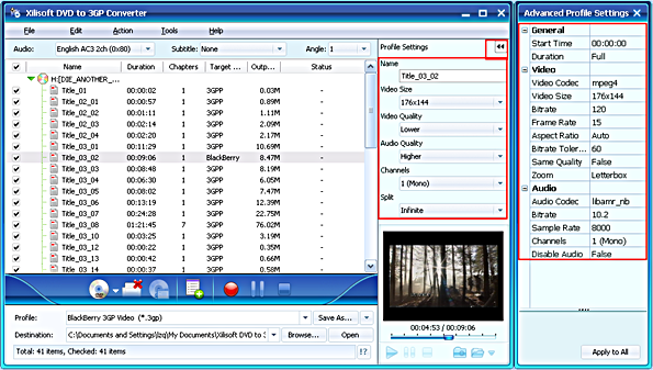 Xilisoft DVD to 3GP Converter