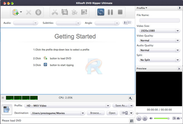 Xilisoft DVD to Video Ultimate For Mac