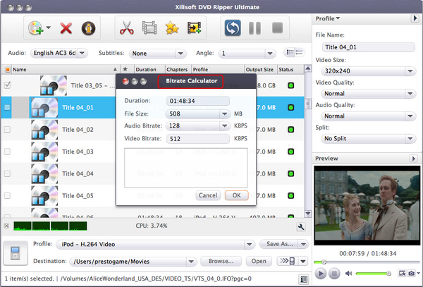 Xilisoft DVD to Video Ultimate For Mac