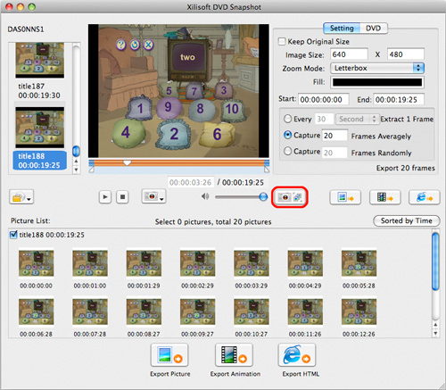 Xilisoft DVD Snapshot for Mac