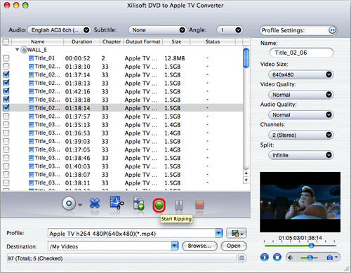 Xilisoft DVD to Apple TV Converter for Mac