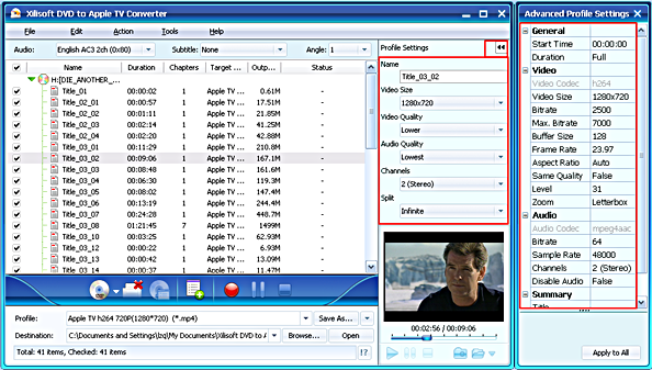 Xilisoft DVD to Apple TV Converter