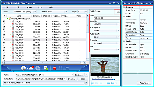 Xilisoft DVD to DivX Converter