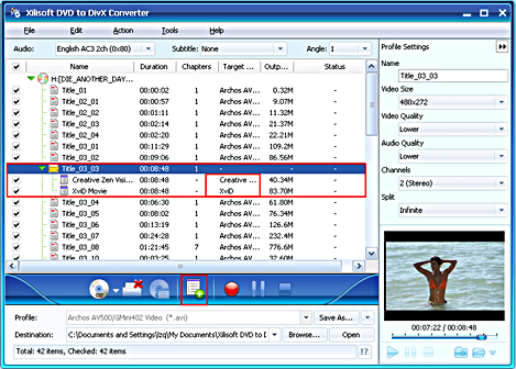 Xilisoft DVD to DivX Converter