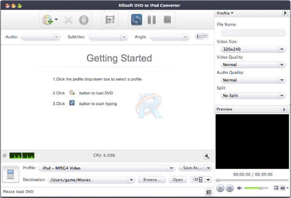 Xilisoft DVD to iPod Converter for Mac
