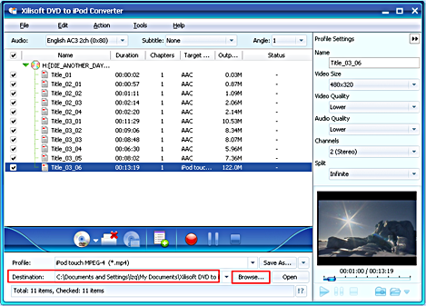 Xilisoft DVD to iPod Converter