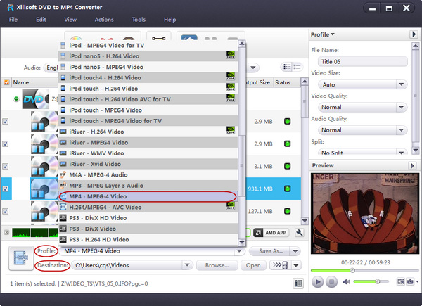 Xilisoft DVD to MP4 Converter