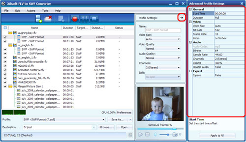 Xilisoft FLV to SWF Converter