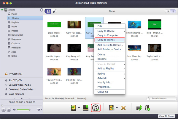 Transfer iPad files to iTunes