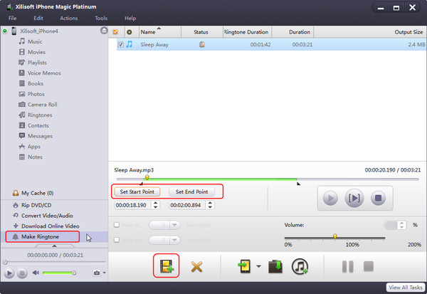 Make iPhone ringtones