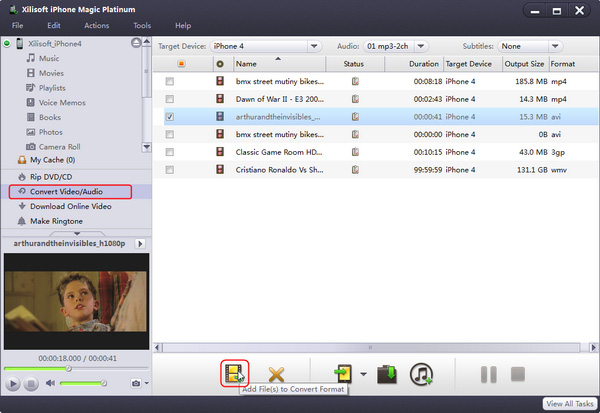Convert and transfer any videos/audios to iPad