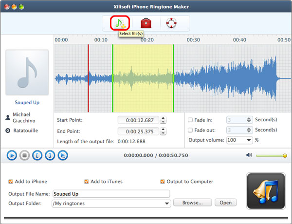 Xilisoft iPhone Ringtone Maker for Mac