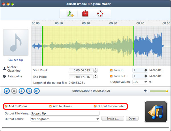 Xilisoft iPhone Ringtone Maker for Mac