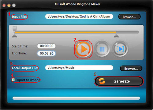 Create free iPhone ringtone for Mac