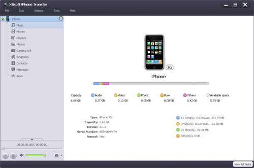 Xilisoft iPhone Transfer