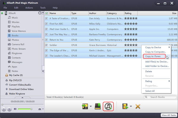 Transfer iPad files to iTunes