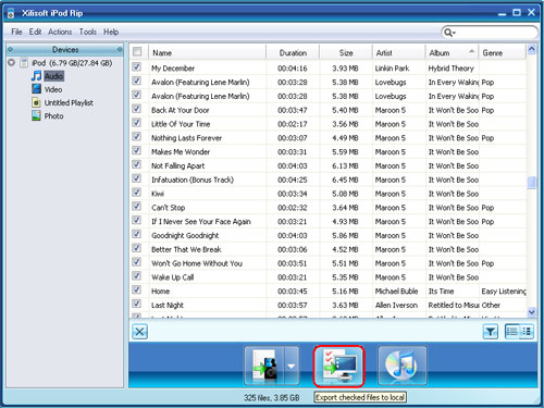 Transfer iPod to computer