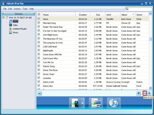 iPod Rip, ipod transfer