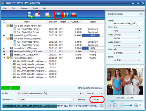 Xilisoft MOV to FLV Converter