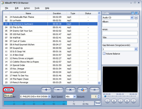 Xilisoft MP3 CD Burner