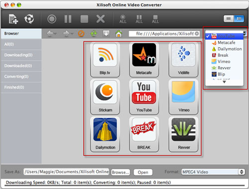 Xilisoft Online Video Converter for Mac