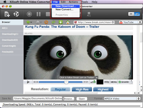 Xilisoft Online Video Converter for Mac