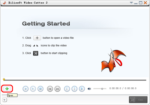 add the source file you want to cut