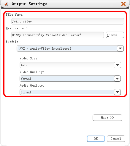 Join video files together
