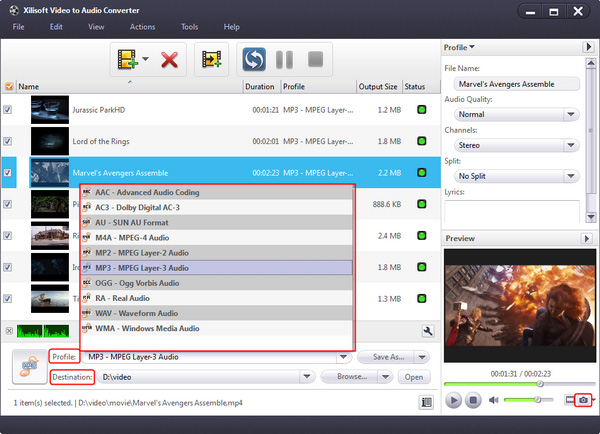 Xilisoft Video to Audio Converter