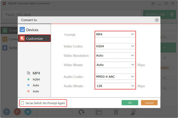 Create a new downloads + conversion task
