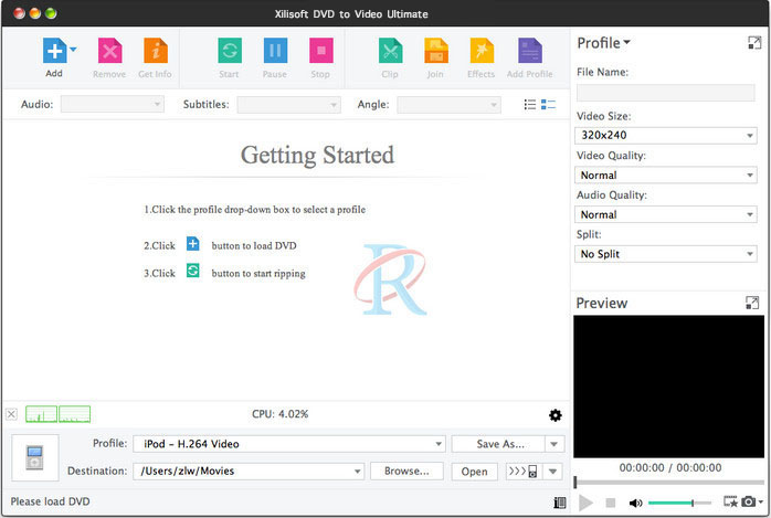 Xilisoft DVD to Video for Mac