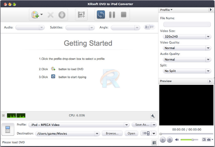 Xilisoft DVD to iPod Converter for Mac