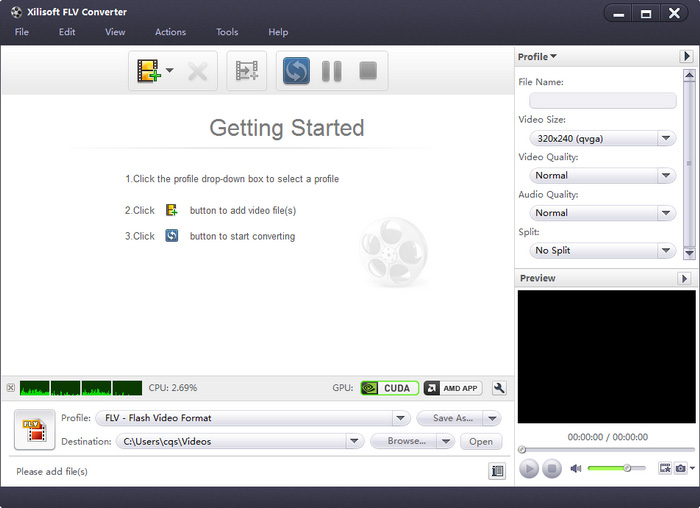 Xilisoft FLV Converter - AVI to FLV converter