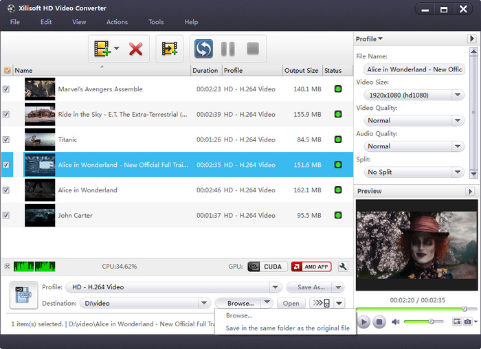 Xilisoft HD Video Converter