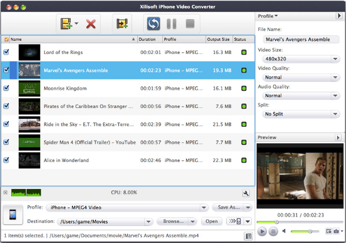 Xilisoft iPhone Video Converter for Mac
