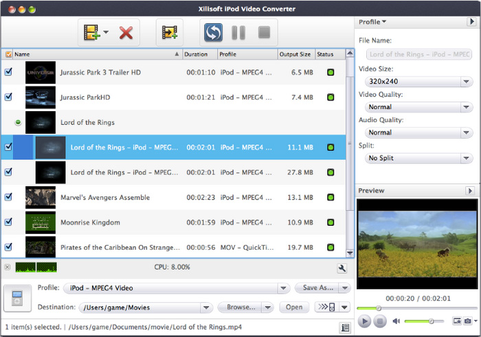 Xilisoft iPod Video Converter for Mac