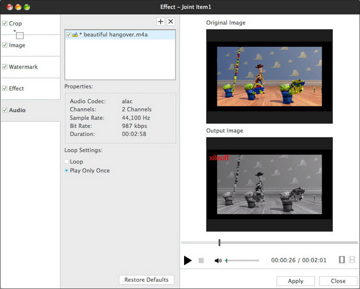 Xilisoft Video Converter Ultimate for Mac