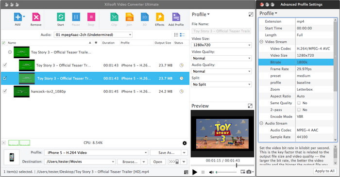 Xilisoft Video Converter Ultimate for Mac