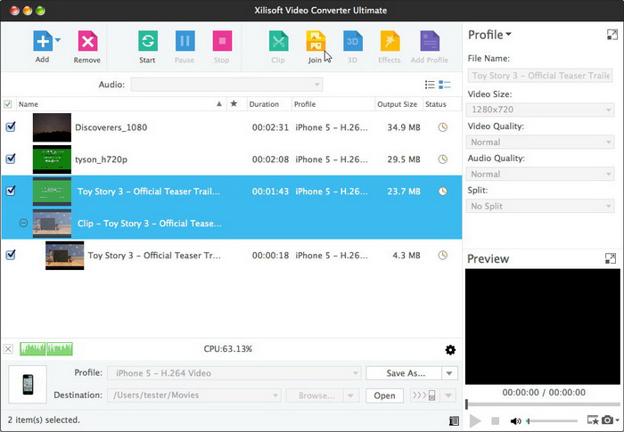 Xilisoft Video Converter Ultimate for Mac